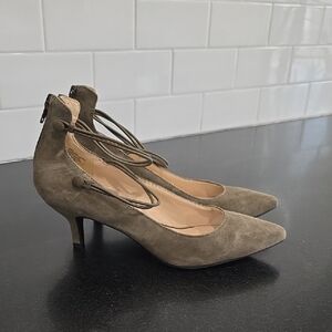 Nine West Olive Suede Heels